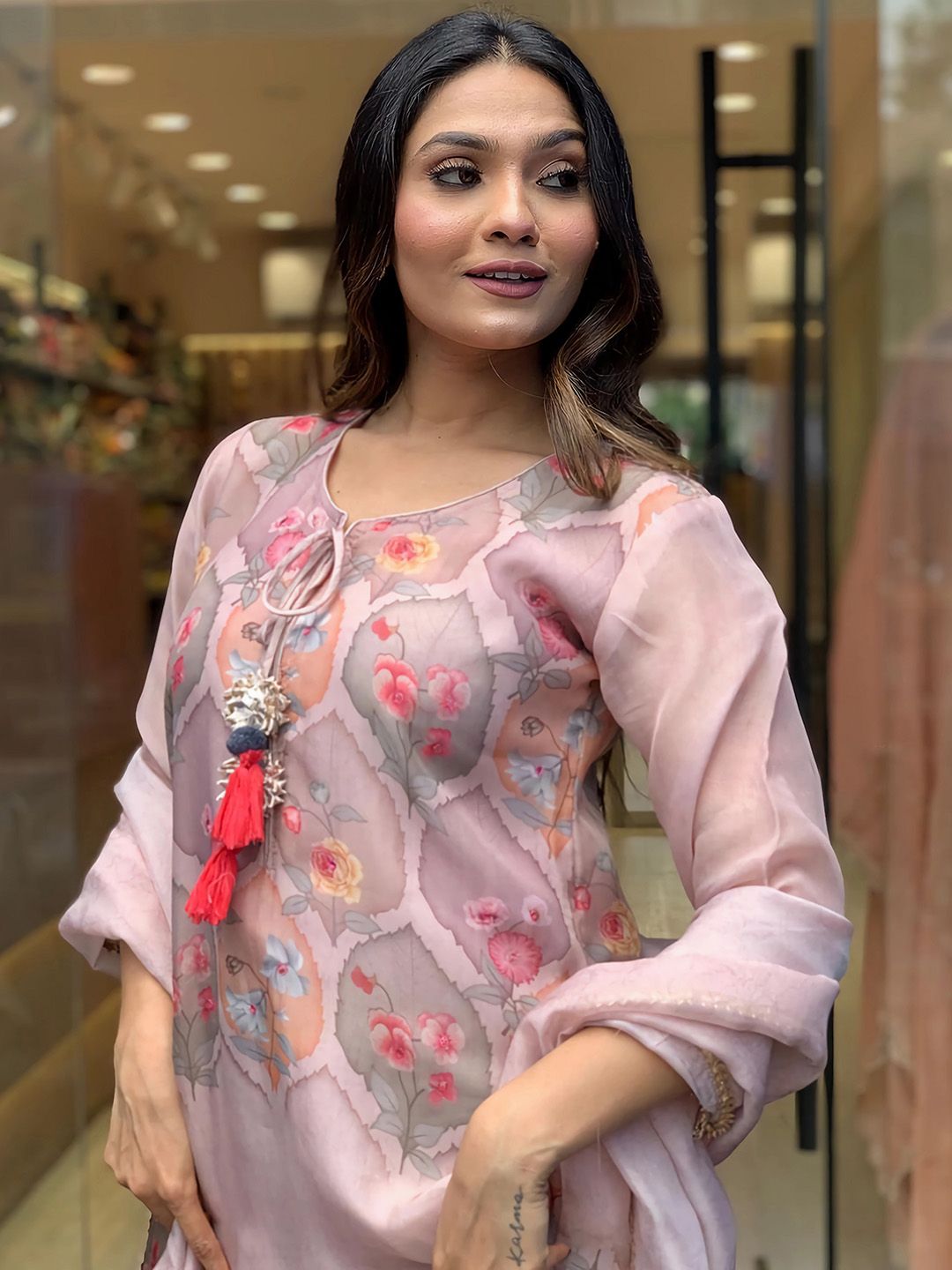 Elegant Embroidered Kurta Set with Pant and Dupatta
