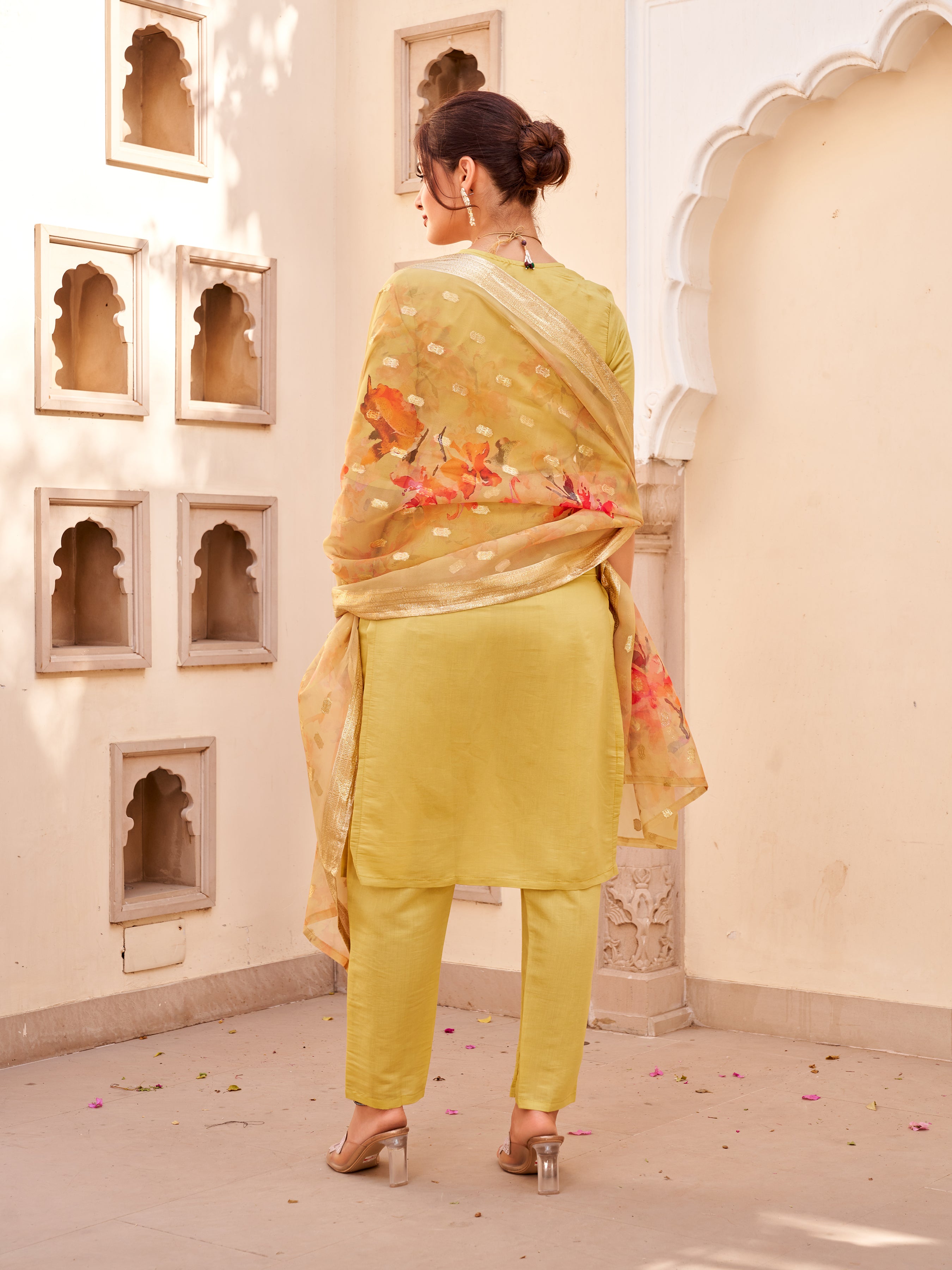 Beautiful Embroidery Straight Kurta with Dupatta